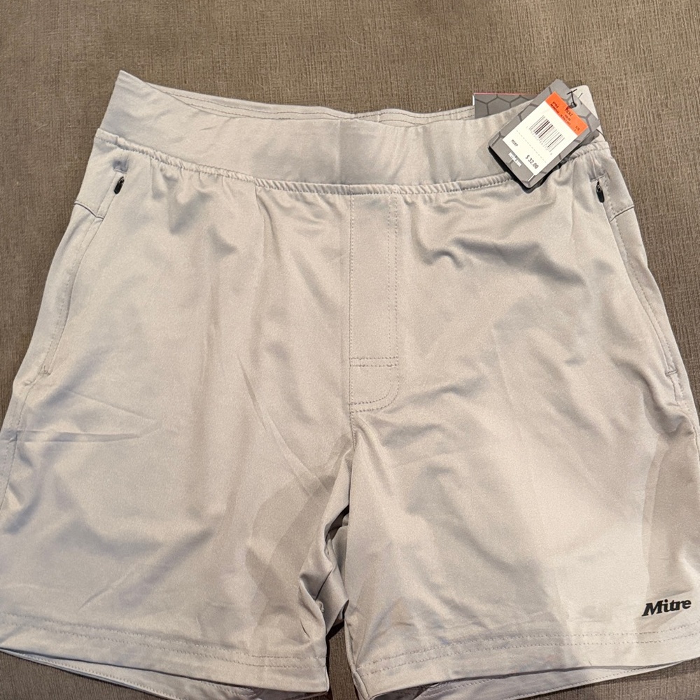 Mitre Light Gray Athletic Shorts